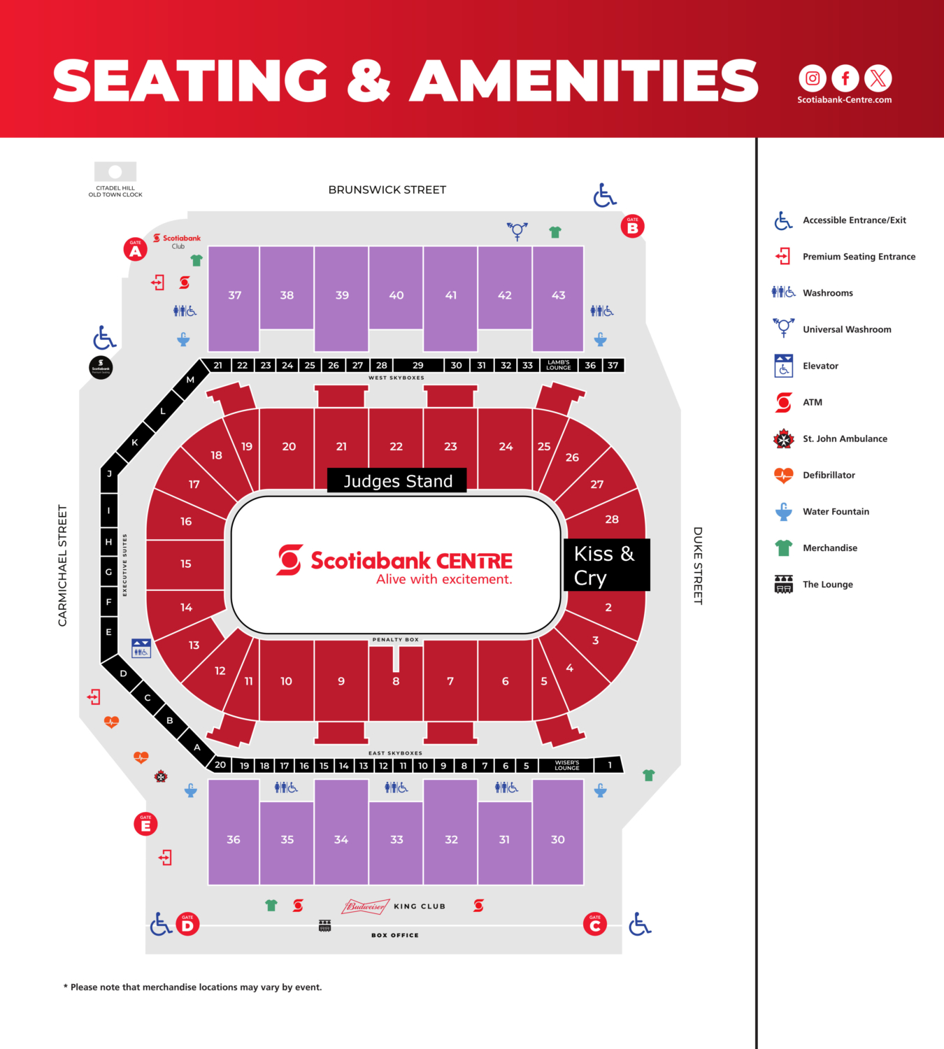 Skate Canada 2025 Locations Map