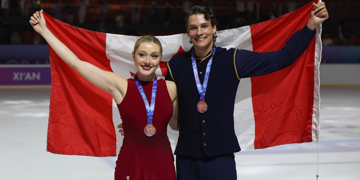 Homick and Buelow Capture Bronze at ISU Junior Grand Prix Season Opener in China
